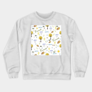 Forest Pattern Crewneck Sweatshirt